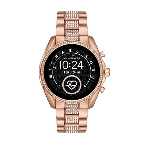 michael kors smartwatch diamonds|mk smart watch with diamonds.